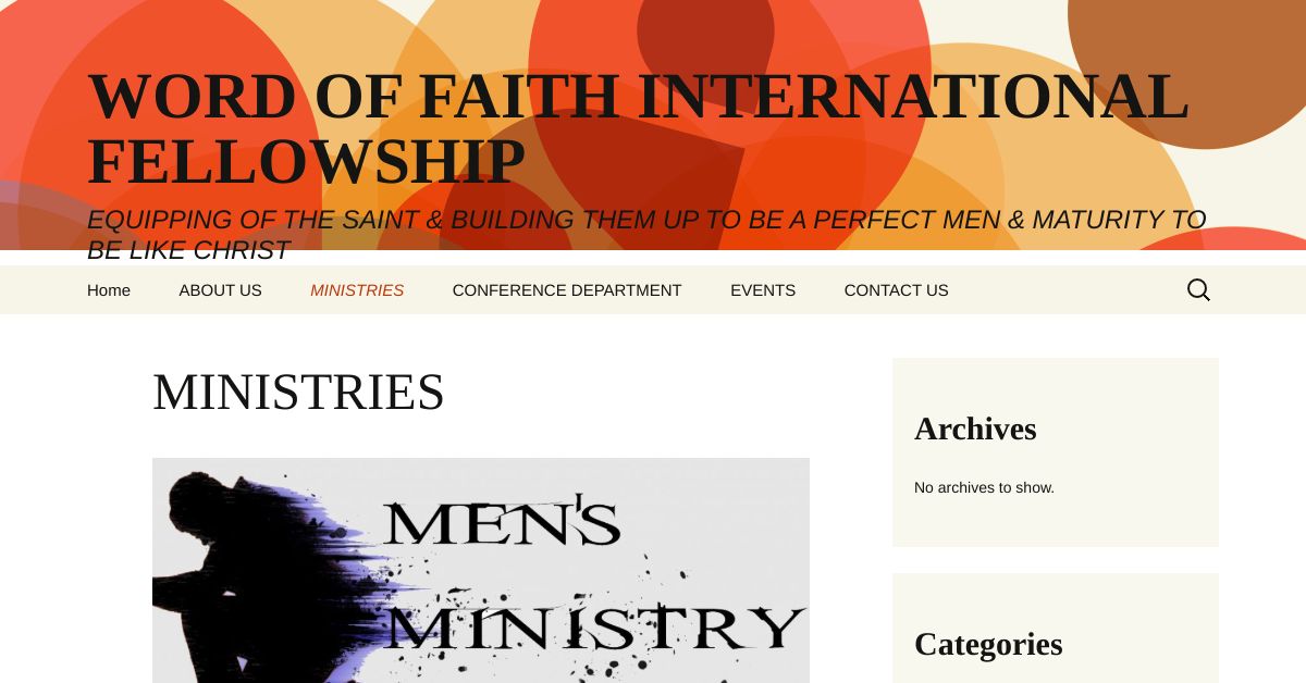 Ministries word of faith international fellowship